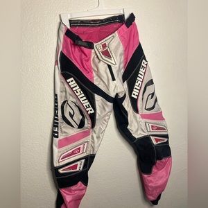 Pink motorcycle pants